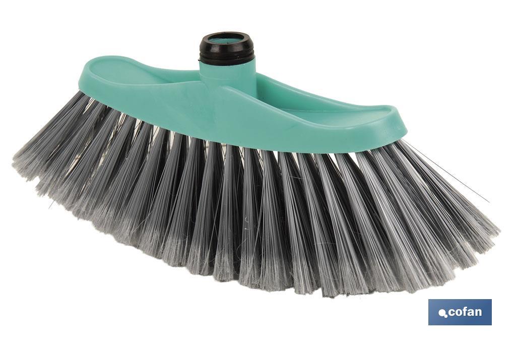 CEPILLO DE BARRER DOMÉSTICO TURQUESA/GRIS  34 X 8 X 15 CM