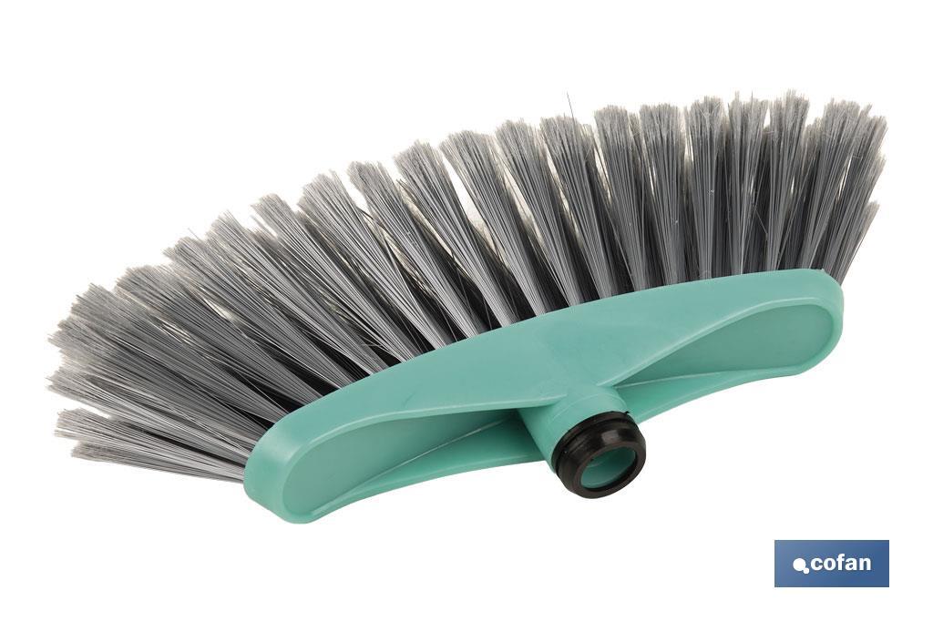 CEPILLO DE BARRER DOMÉSTICO TURQUESA/GRIS  34 X 8 X 15 CM