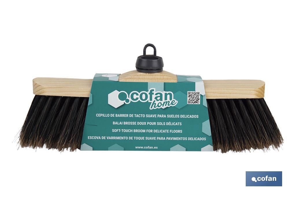 CEPILLO DE BARRER DE TACTO SUAVE PARA SUELOS DELICADOS 33 X 8 X 11 CM