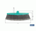 CEPILLO DE BARRER PLUMADO VERDE AGUA 37 X 8.5 X 9 (12) CM
