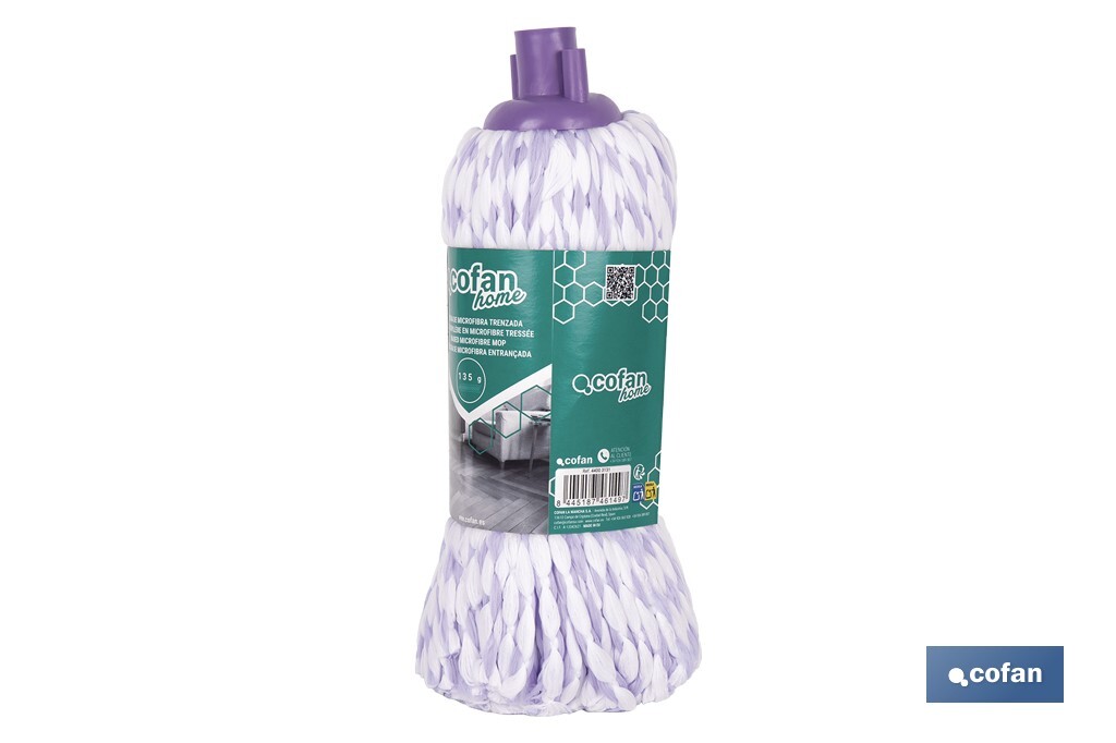 FREGONA TRENZADA MICROFIBRA 135 G