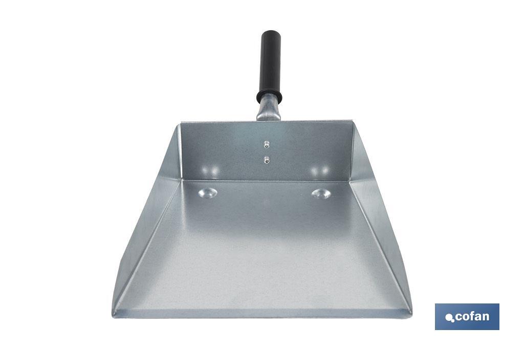 RECOGEDOR METÁLICO CON MANGO CORTO