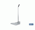 RECOGEDOR INDUSTRIAL GALVANIZADO CON GOMA Y MANGO CURVO
