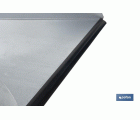 RECOGEDOR INDUSTRIAL GALVANIZADO CON GOMA Y MANGO CURVO