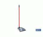 Recogedor metálico | Chapa galvanizada | Palo de rosca incluido | Durabilidad y limpieza profesional | Medidas: 83 x 24 cm