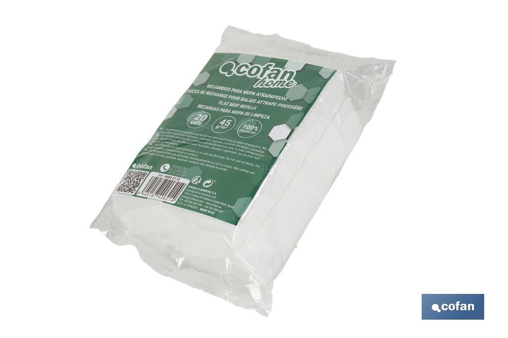 PACK DE 20 UNIDADES DE RECAMBIOS DE MOPA ATRAPAPOLVO