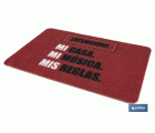 Felpudo entrada casa Reglas | Adecuado para interior y exterior | Material resistente | Base antideslizante | Medidas: 40 x 60 cm