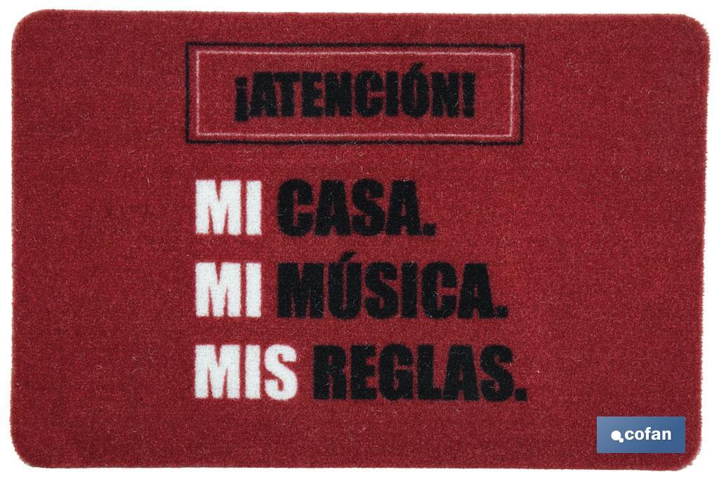 FELPUDO ESTAMPADO DIGITAL REGLAS 40X60 CM