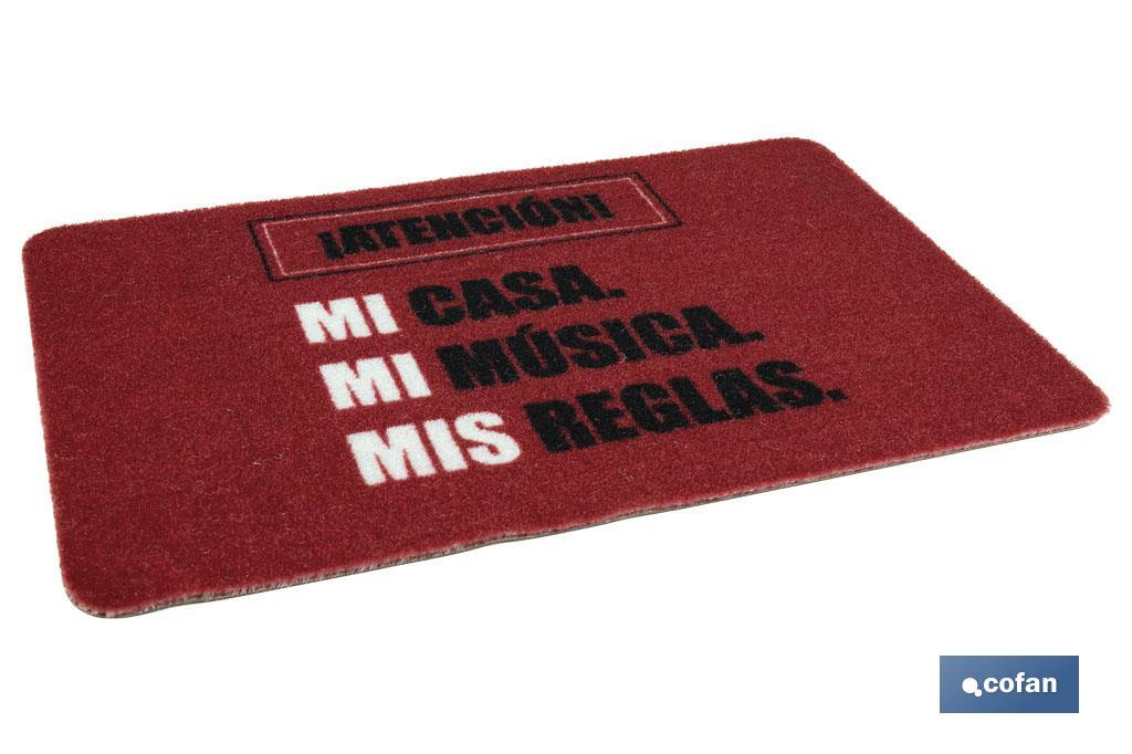 FELPUDO ESTAMPADO DIGITAL REGLAS 40X60 CM