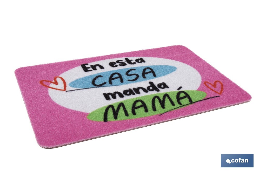 FELPUDO ESTAMPADO DIGITAL CASA 40 X 60 CM