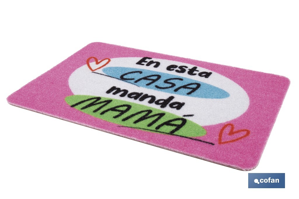 FELPUDO ESTAMPADO DIGITAL CASA 40 X 60 CM