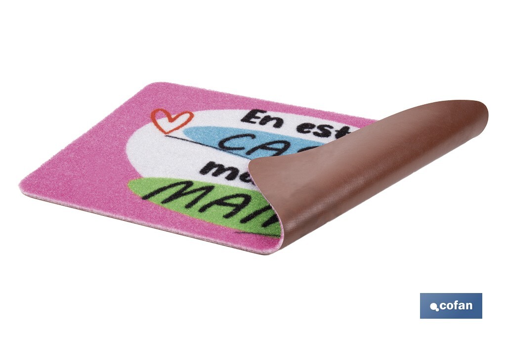 FELPUDO ESTAMPADO DIGITAL CASA 40 X 60 CM