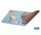 FELPUDO ESTAMPADO DIGITAL  EL MUNDO 40 X 60 CM
