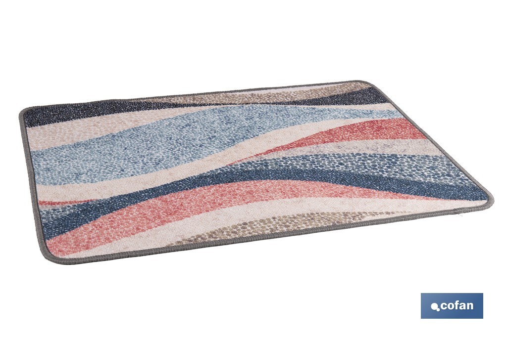 FELPUDO CON ESTAMPADO DIGITAL LÍNEAS 50 x 70 CM