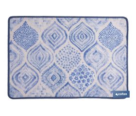 Felpudo entrada casa | Adecuado para interior y exterior | Material resistente | Antideslizante | Diseño con estampado geométrico abstracto | Medidas: 50 x 70 cm