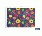 FELPUDO CON ESTAMPADO DIGITAL FRUTAS 50 x 70 CM