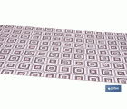 ROLLO DE ALFOMBRA EN CUADROS CROCHET 50% ALGODÓN 50% POLIÉSTER 50 CM X 15 M