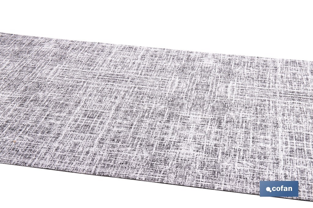 ROLLO DE ALFOMBRA JASPEADA GRIS MARENGO 50% ALGODÓN 50% POLIÉSTER 50 CM X 15 M