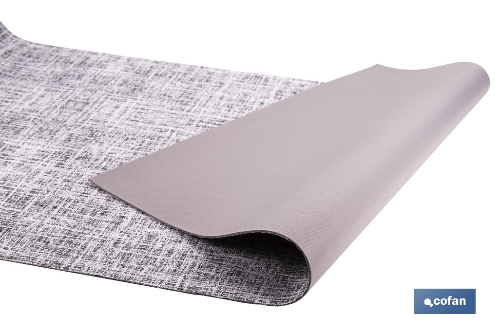 ROLLO DE ALFOMBRA JASPEADA GRIS MARENGO 50% ALGODÓN 50% POLIÉSTER 50 CM X 15 M