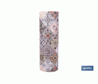 ROLLO DE ALFOMBRA VINÍLICA DISEÑO GEOMÉTRICO 84% VINILO 16% POLIÉSTER 52 CM X 20 M