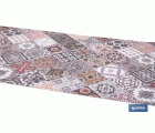 ROLLO DE ALFOMBRA VINÍLICA DISEÑO GEOMÉTRICO 84% VINILO 16% POLIÉSTER 52 CM X 20 M