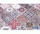 ROLLO DE ALFOMBRA VINÍLICA DISEÑO GEOMÉTRICO 84% VINILO 16% POLIÉSTER 52 CM X 20 M