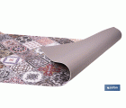ROLLO DE ALFOMBRA VINÍLICA DISEÑO GEOMÉTRICO 84% VINILO 16% POLIÉSTER 52 CM X 20 M
