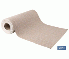 Rollo de alfombra vinílica semirrígida de impresión digital | Estampado jaspeado en beige | Resistente para suelos interiores y exteriores cubiertos