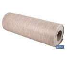 ROLLO DE ALFOMBRA VINÍLICA CON EFECTO JASPEADO BEIGE 84% VINILO 16% POLIÉSTER 52 CM X 20 M