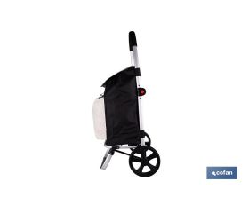 Carro de la compra plegable con 2 ruedas | Chasis de aluminio | Bolsa de 43 litros | Bolsillo para congelados | Disponible en varios colores