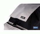 CARRO DE LA COMPRA NEGRO Y BEIGE PLEGABLE DE ALUMINIO CON 2 RUEDAS GRANDES 43 L