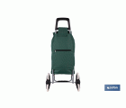 CARRO DE LA COMPRA VERDE PLEGABLE DE HIERRO CON 6 RUEDAS SUBE ESCALERAS 42 L