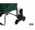 CARRO DE LA COMPRA VERDE PLEGABLE DE HIERRO CON 6 RUEDAS SUBE ESCALERAS 42 L