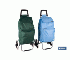 CARRO DE LA COMPRA AZUL PLEGABLE DE HIERRO CON 6 RUEDAS SUBE ESCALERAS 42 L