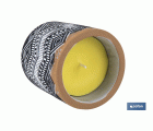 VELA AROMÁTICA DE CITRONELA MACETA DECORADA  170 G