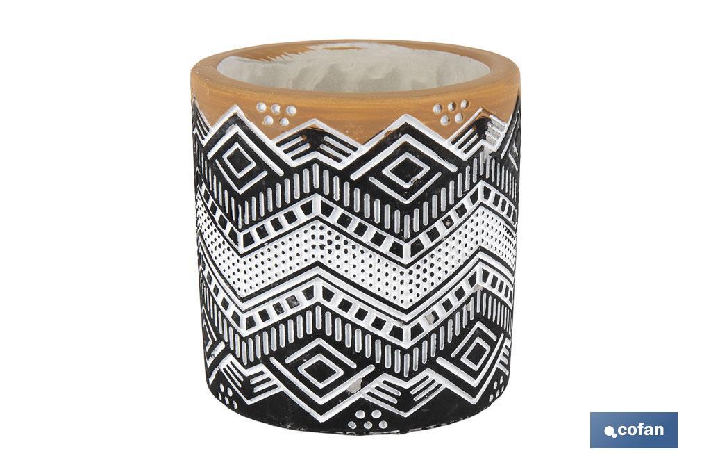 VELA AROMÁTICA DE CITRONELA MACETA DECORADA  170 G