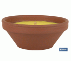VELA AROMÁTICA DE CITRONELA RECIPIENTE TERRACOTA 300 G