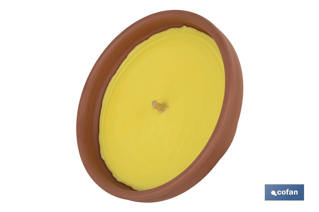 VELA AROMÁTICA DE CITRONELA RECIPIENTE TERRACOTA 300 G