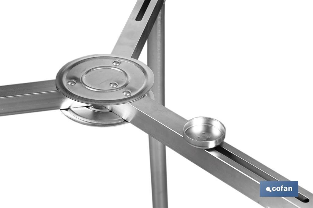 TRÍPODE REGULABLE PARA QUEMADOR ALTURA 70 CM