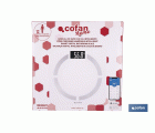 BÁSCULA DE BAÑO  DIGITAL  BLANCA CON PANTALLA LCD USB MEDICIÓN IMC DE GRASA VISCERAL 30 X 30 X 2,2 CM