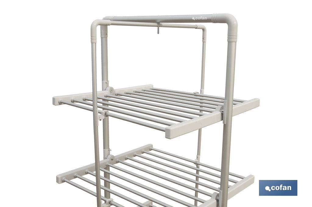 TENDEDERO ELECTRICO DE TORRE 300W CABLE 2 M MEDIDAS 73 X 68 X 1,48 M