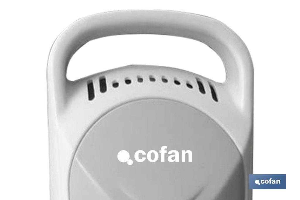 RADIADOR MINI DE ACEITE CON TERMOSTATO REGULABLE 5 ELEMENTOS 450 W