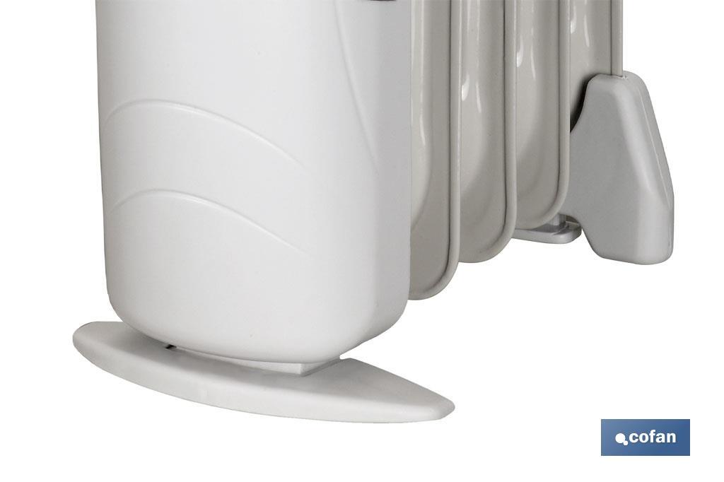 RADIADOR MINI DE ACEITE CON TERMOSTATO REGULABLE 5 ELEMENTOS 450 W