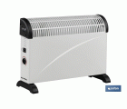 Convector radiante | Potencia: 2000 W | Termostato regulable | Seguridad antivuelco | Ideal para estancias medianas