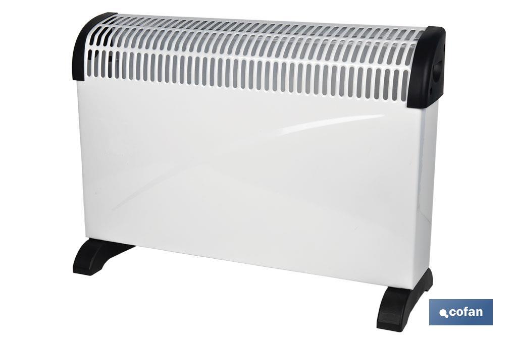 CONVECTOR CON TERMOSTATO REGULABLE 750/1250/2000 W