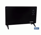 Convector radiante de panel de vidrio | Potencia: 2000 W | Mando a distancia | Control vía app | Compatible con asistente de voz | Temporizador 24 h