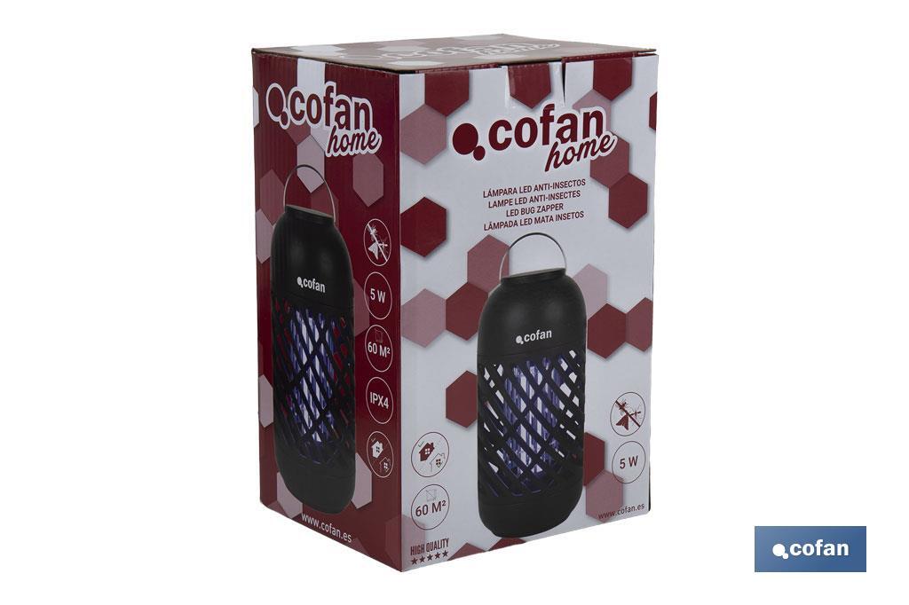 LAMPARA LED ANTIINSECTOS 5 W 60 M2