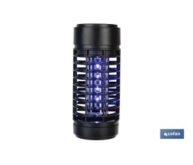 Lámpara LED antiinsectos con enchufe| Potencia: 3 W | Descarga Eléctrica: 1200 V | Área: 50 m² | Protégete contra los insectos
