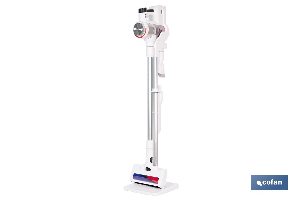 ASPIRADORA SIN CABLE CON BASE DE CARGA COLOR BLANCO