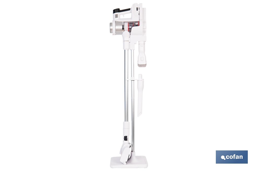 ASPIRADORA SIN CABLE CON BASE DE CARGA COLOR BLANCO